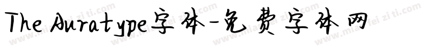 The Auratype字体字体转换